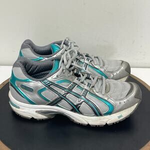 Asics Gel-150 TR Women Size 8.5 Running Shoes Gray Teal‎ Athletic Sneakers Y2K